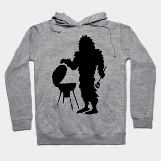 Bigfoot Camping HIking Silhouette Hoodie